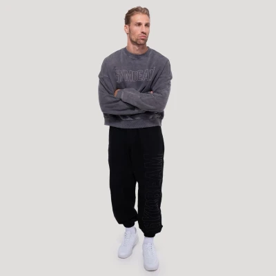 GymBeam Persistence Washed Gray pánská mikina