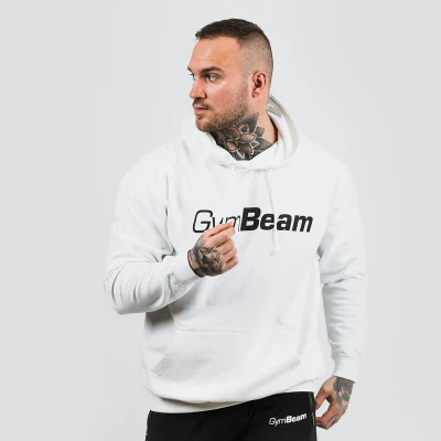 GymBeam Mikina PRO Hoodie White