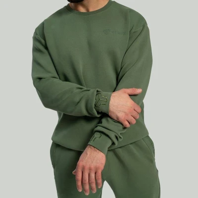 GymBeam STRIX Mikina Relaxed Cedar Green