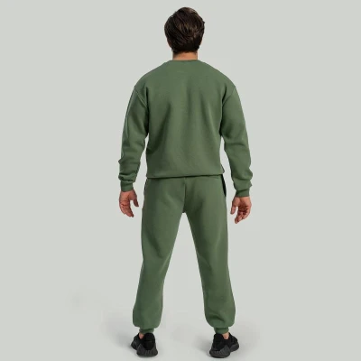 GymBeam STRIX Mikina Relaxed Cedar Green