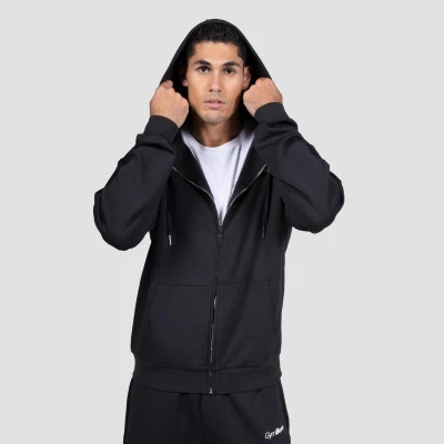 GymBeam Mikina se zipem Black Haze