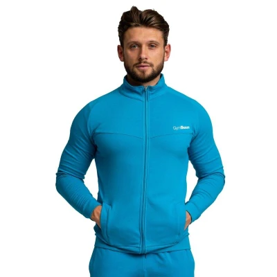 GymBeam Mikina se zipem Limitless Aquamarine