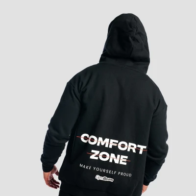 GymBeam Mikina se zipem Zone Black