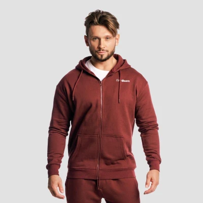 GymBeam Mikina se zipem Zone Cherrywood