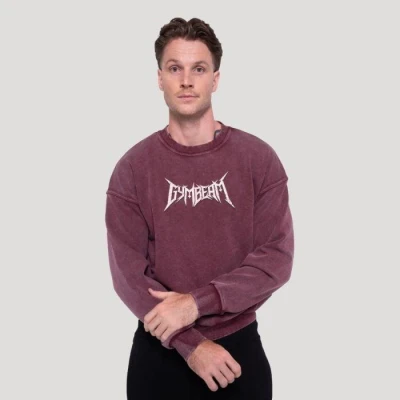 GymBeam Mikina Spike Burgundy GymBeam Mikina Spike Burgundy
