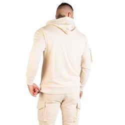 GymBeam Mikina TRN Hoodie Sand