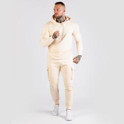 GymBeam Mikina TRN Hoodie Sand