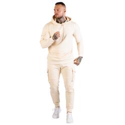 GymBeam Mikina TRN Hoodie Sand