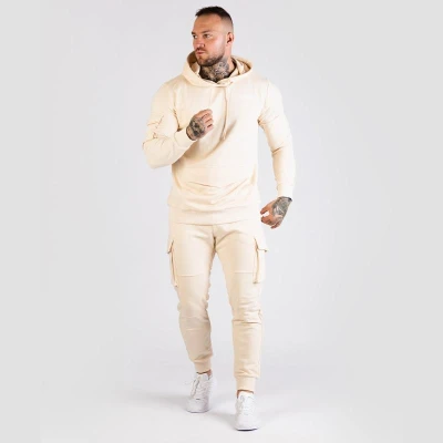 GymBeam Mikina TRN Hoodie Sand POUZE M - pískově hnědá (VÝPRODEJ)