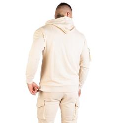 GymBeam Mikina TRN Hoodie Sand POUZE M - pískově hnědá (VÝPRODEJ)