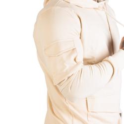 GymBeam Mikina TRN Hoodie Sand POUZE M - pískově hnědá (VÝPRODEJ)