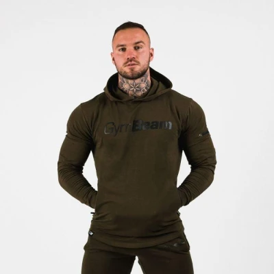 GymBeam Mikina Urban Military Green GymBeam Mikina Urban Military Green