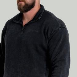 GymBeam STRIX Mikina Washed Washed Black