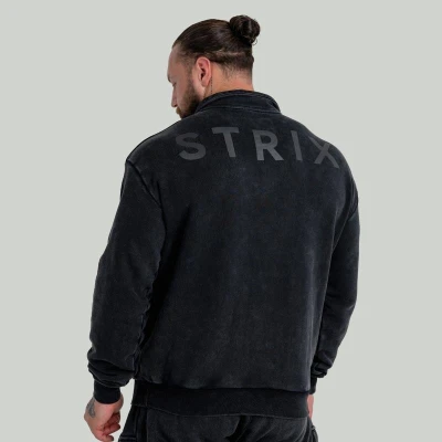 GymBeam STRIX Mikina Washed Washed Black
