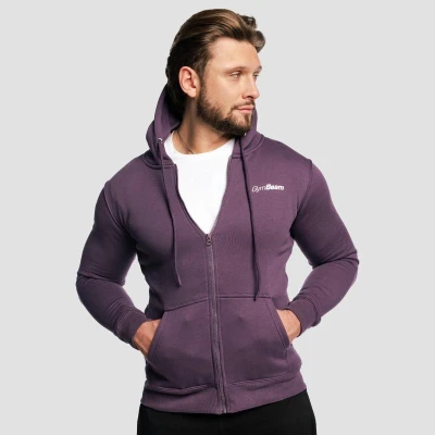 GymBeam Zipper Hoodie Obsidian pánská mikina se zipem
