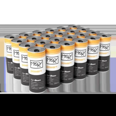 GymBeam MOXY power+ Energy Drink 330 ml 24 x 330 ml POUZE jahodová limonáda (VÝPRODEJ)