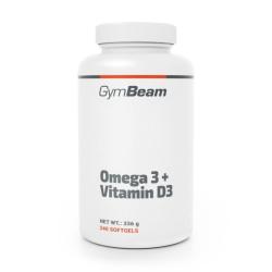 GymBeam Omega 3 + Vitamin D3 240 kaps.