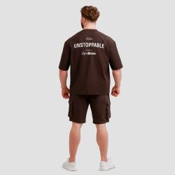 GymBeam Oversized Unstoppable T-shirt Brown