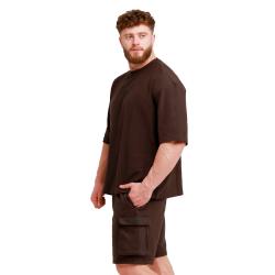 GymBeam Oversized Unstoppable T-shirt Brown