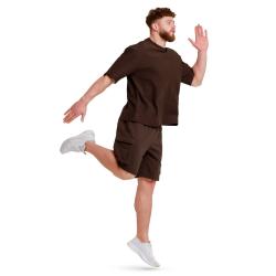 GymBeam Oversized Unstoppable T-shirt Brown