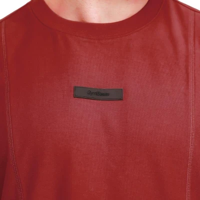 GymBeam Unstoppable Red pánské oversized tričko