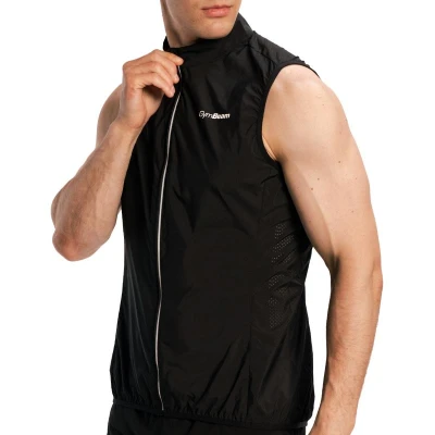 GymBeam Pánská běžecká vesta Pulse X Black