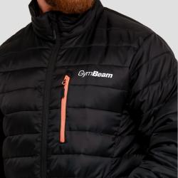GymBeam Pánská bunda Puffer Black/Orange