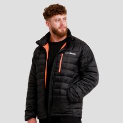 GymBeam Pánská bunda Puffer Black/Orange