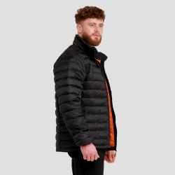 GymBeam Pánská bunda Puffer Black/Orange
