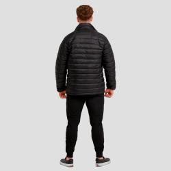 GymBeam Pánská bunda Puffer Black/Orange