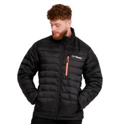GymBeam Pánská bunda Puffer Black/Orange
