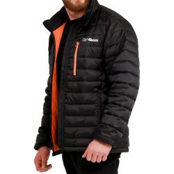 GymBeam Pánská bunda Puffer Black/Orange