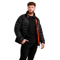 GymBeam Pánská bunda Puffer Black/Orange