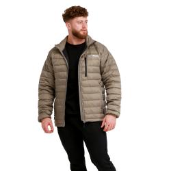 GymBeam Pánská bunda Puffer Vetiver/Black