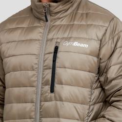 GymBeam Pánská bunda Puffer Vetiver/Black