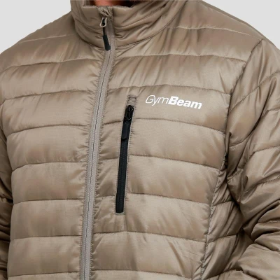 GymBeam Pánská bunda Puffer Vetiver/Black