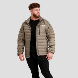 GymBeam Pánská bunda Puffer Vetiver/Black