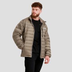 GymBeam Pánská bunda Puffer Vetiver/Black
