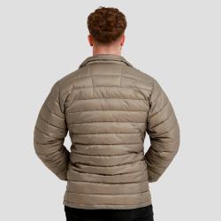 GymBeam Pánská bunda Puffer Vetiver/Black