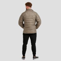 GymBeam Pánská bunda Puffer Vetiver/Black