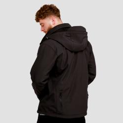 GymBeam Pánská bunda Softshell Black