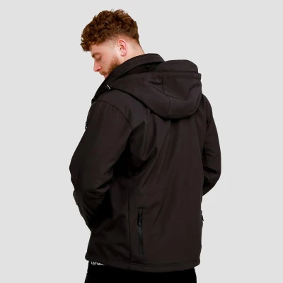 GymBeam Pánská bunda Softshell Black POUZE XL (VÝPRODEJ)