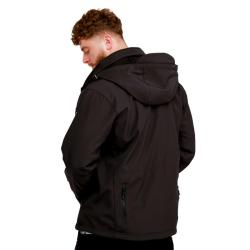 GymBeam Pánska bunda Softshell Black POUZE XL (VÝPREDAJ)