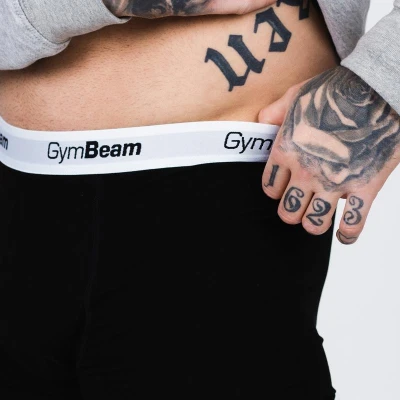 GymBeam Pánské boxerky Essentials 3Pack Black