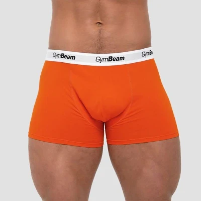 GymBeam Pánske boxerky Essentials 3Pack Orange