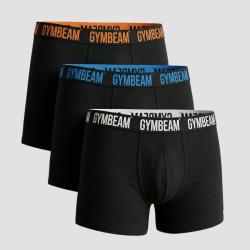 GymBeam Pánské boxerky FIT 3Pack Black