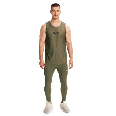 GymBeam Men‘s Combat Leggings Olive Grey