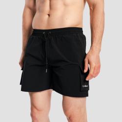 GymBeam Men‘s Swim Cargo Shorts Black