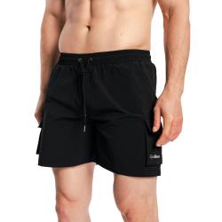 GymBeam Men‘s Swim Cargo Shorts Black
