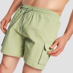 GymBeam Men‘s Swim Cargo Shorts Olive